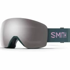 Masques De Ski SMITH SKYLINE EVERGLADE CPS PLATINUM MIRROR 22 Vert / Gris