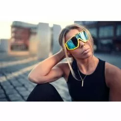 Lunettes De Soleil Sport BLIZ VISION YELLOW SMOKE W BLUE MULTI 22 Bleu / Jaune -Optique Sécurité Soldes 9 97665 vision yellow smoke w blue multi z52001 63 03