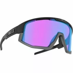 Lunettes De Soleil Sport BLIZ FUSION NANO OPTICS NORDIC LI BLACK & BEGONIA W BLUE MULTI 22 Noir / Gris / Violet