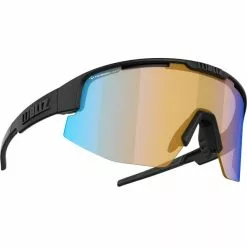 Lunettes De Soleil Sport BLIZ MATRIX SMALL NANO OPTICS NLI BLACK & CORAL W BLUE LULTI 22 Noir / Jaune / Violet