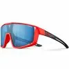 Lunettes De Soleil Sport JULBO FURY S ORANGE/NOIR 3CF FL BL 22 Bleu / Orange / Noir